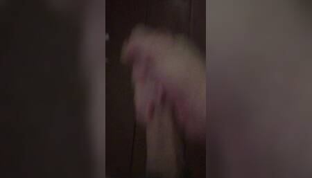 Jerking off Member, Man Fingering Dick