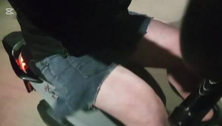 I Wanted Some Adrenaline Tonight so I Took My Bike and Wore Only My Tights and My Mini Skirt and Went for a Ride