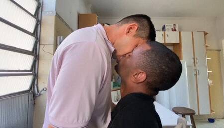 HOT INTERRACIAL KISS WITH MY NAUGHTY NEIGHBOR - BY BILLY THOMPSON AND PAUL MARKS - CLIP 4