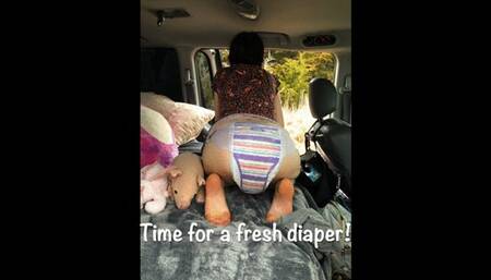 Roadside diaper change POV