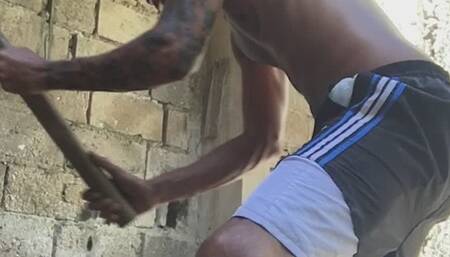 The work teacher willing to put his body into practice