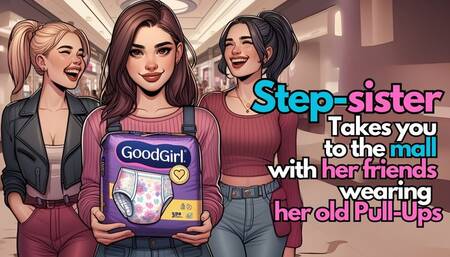 Step-Sister Takes You to the Mall in Pull-Ups