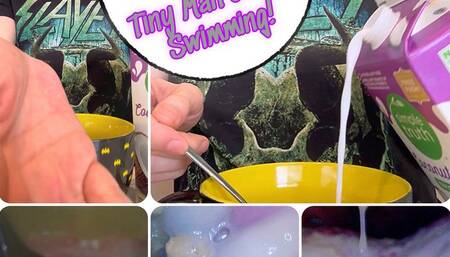 Tiny Man Cereal Swimming