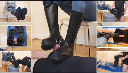 Worship my Buffalo Biker Boots