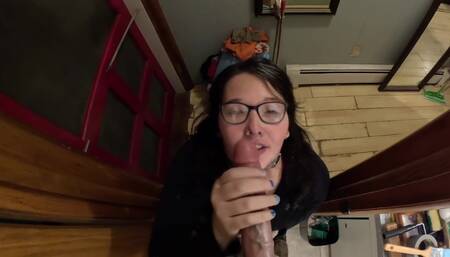 Helping Stepbrother Paint The Bathroom And My Face With His Huge Cumshot