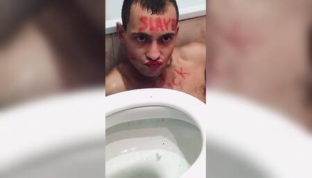 Toilet Licking Toilet Slave Boy