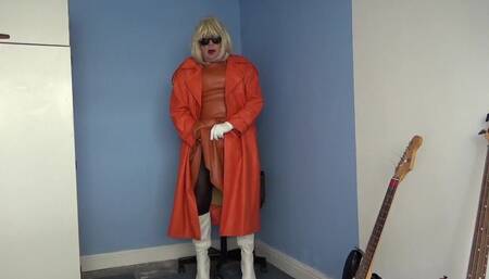 Orange Leather