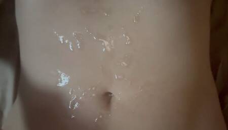 Belly oil massage