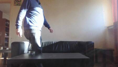 You have to lick my dirty feet clean !