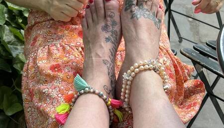 Public Tickling Surprise: Kitty Tickles Harmony with a surprise visit from BK Tickler