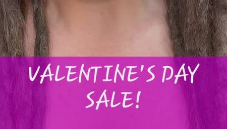 VALENTINE'S DAY SALE