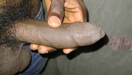 Big Black Cock Masturbated Until Cumshot