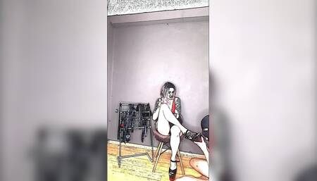 Lady Angela High Heel Fetish Animation Submissive Worships Pleaser Heels