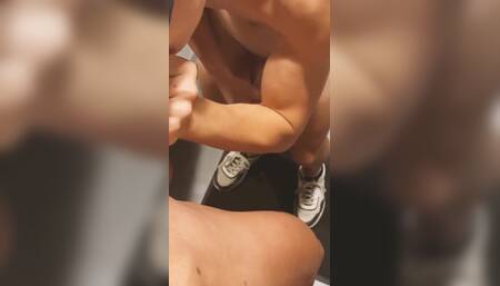 Locker room twink fun