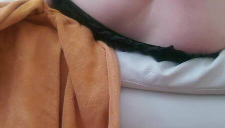 Krystall Cox Riding a Huge Dildo Then Inserting the Lube Botle