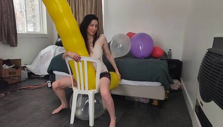 56 Chair Balloon Riding and Popping