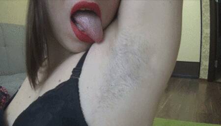 My sweaty and hairy armpits