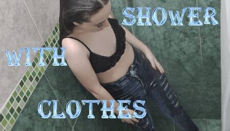 I shower with my Jean and top positions