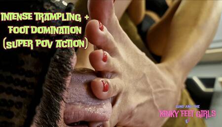 Eduarda's Trampling With Sneakers and Foot Gagging (Super POV Action)