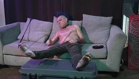 2-19-2025 Whip Me Wednesday: Whipping my Feet With A Riding Crop