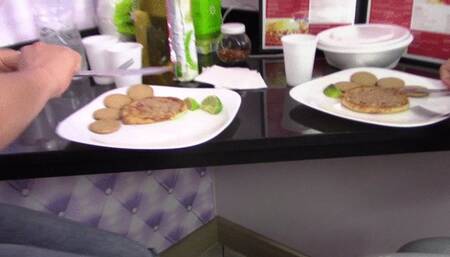 Two sexy cheerleaders competing for the longest fart Part 1 By Scarlet White and Adriana full hd