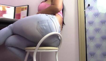 Two sexy cheerleaders competing for the longest fart Part 3 By Scarlet White and Adriana full hd