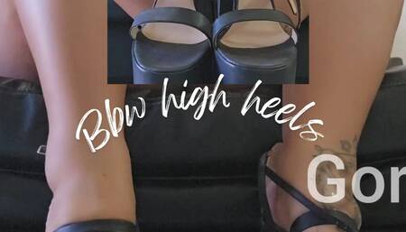 Bbw Struggling with high heels
