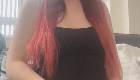 Pumping my cock and joi while pregnant