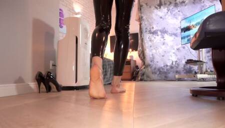 Under Shiny Leggings Of Lisa From Ukraine - Part 1 - 4K