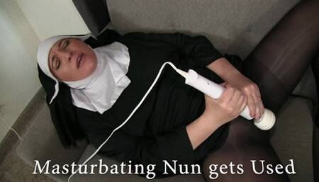 Masturbating Religious nun gets Used