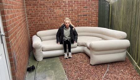 Large intex sofa 7 chambers popped