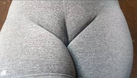 Cameltoe with my gray leggings