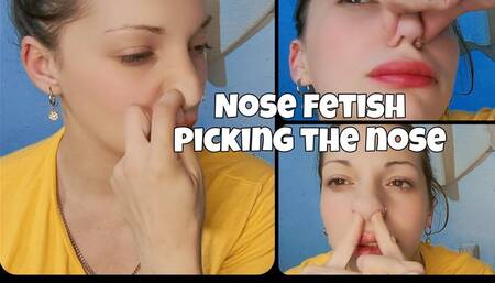 Exploring my nose: I poke, I squeeze and I enjoy"l