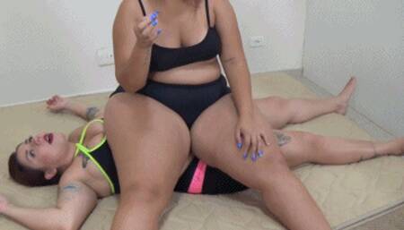 ROSALIA´S HEAVY PUNISHMENT: Ariel´s Stomach Takes the Pressure