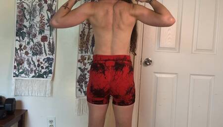 Fit Domme humiliates you & works out