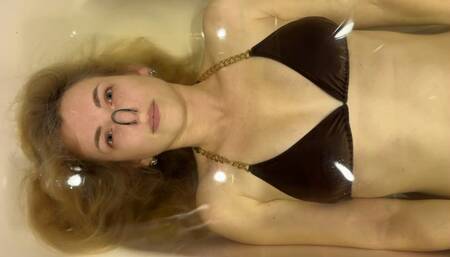 Helga training breath holding for the first time