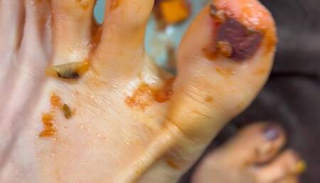 Mistress Odessa's Lunch and Toes Served Up Hot With Some Homemade Chili