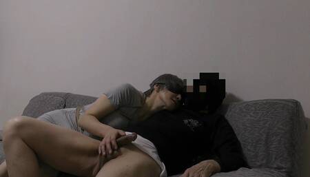 Uncensored Cheating Wife Bondage Deep Blowjob Cum Swallowing