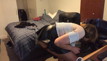 Sissycdmish - Webcam Slut Fucks Ass on Stream