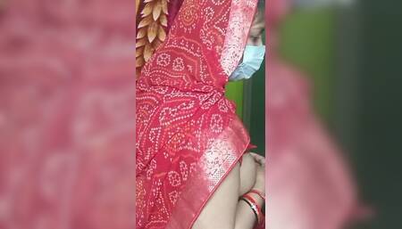 Brother in Law Left Sister in Law in Red Saree