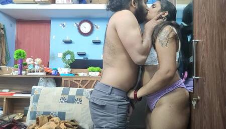 Mallu Couple Hot Fuck in Saree, Saree Removal and Hot Fuck, Navel Lick, Blow Job, Pussy Lick and Hot Fuck in Saree, Mallu Couple