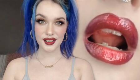 Mesmerizing Glossy Lip Fetish edging JOI