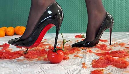 Louboutin So Kate 120 Food Crush, Louboutin Tomatoes Crush, High Heels Crush Oranges