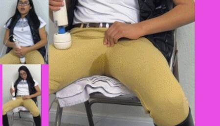 eRica squirts in Jodhpurs while masturbating with the Hitachi Magic Wand!!