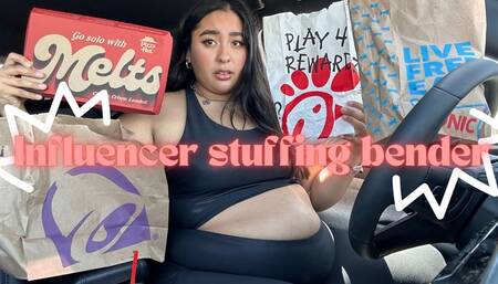 TIKTOK MUKBANGER STUFFS FOR VIEWS | Full Day of TikTok Fast Food Trends