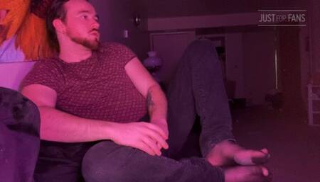 Jerk To Spoiled Boyfriends Feet cuckold joi