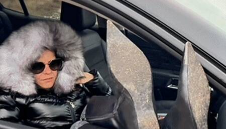 Sexy Mistress subdues her slave with her sexy boots and soles