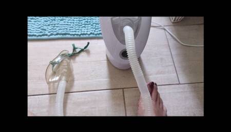 mask fetish with my smokin new aerosol