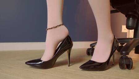 Moment When You Become Stella Fan - White Dance Pantyhose - Polish And English Language - 4K