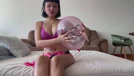 Being naughty with my balloons